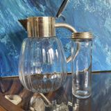 Antique pitcher with ice cooler tube