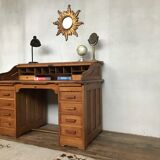 American solid solid oak cylinder desk from 1930