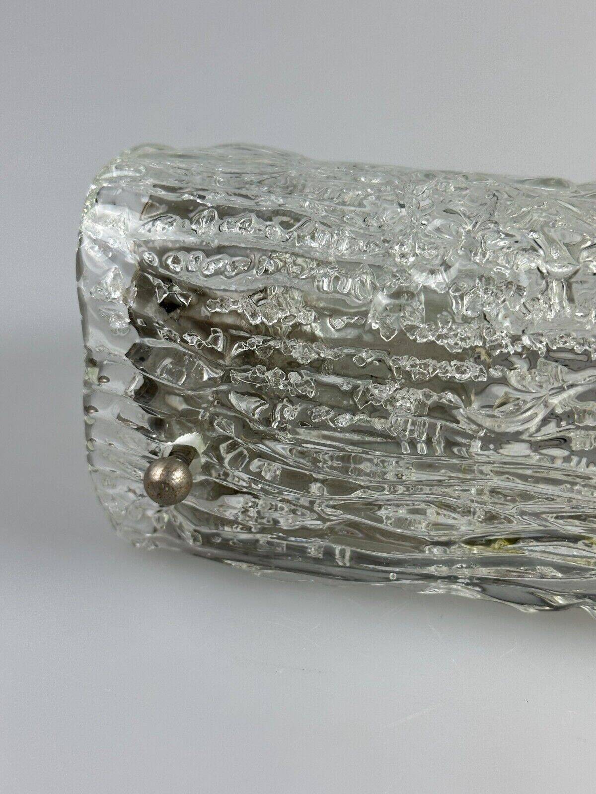 60s 70s wall lamp mirror light Germany Ice Glass Space Age Design