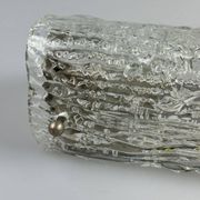 Lampe murale des années 60 et 70, éclairage de miroir, Allemagne, verre glacé, Space Age Design