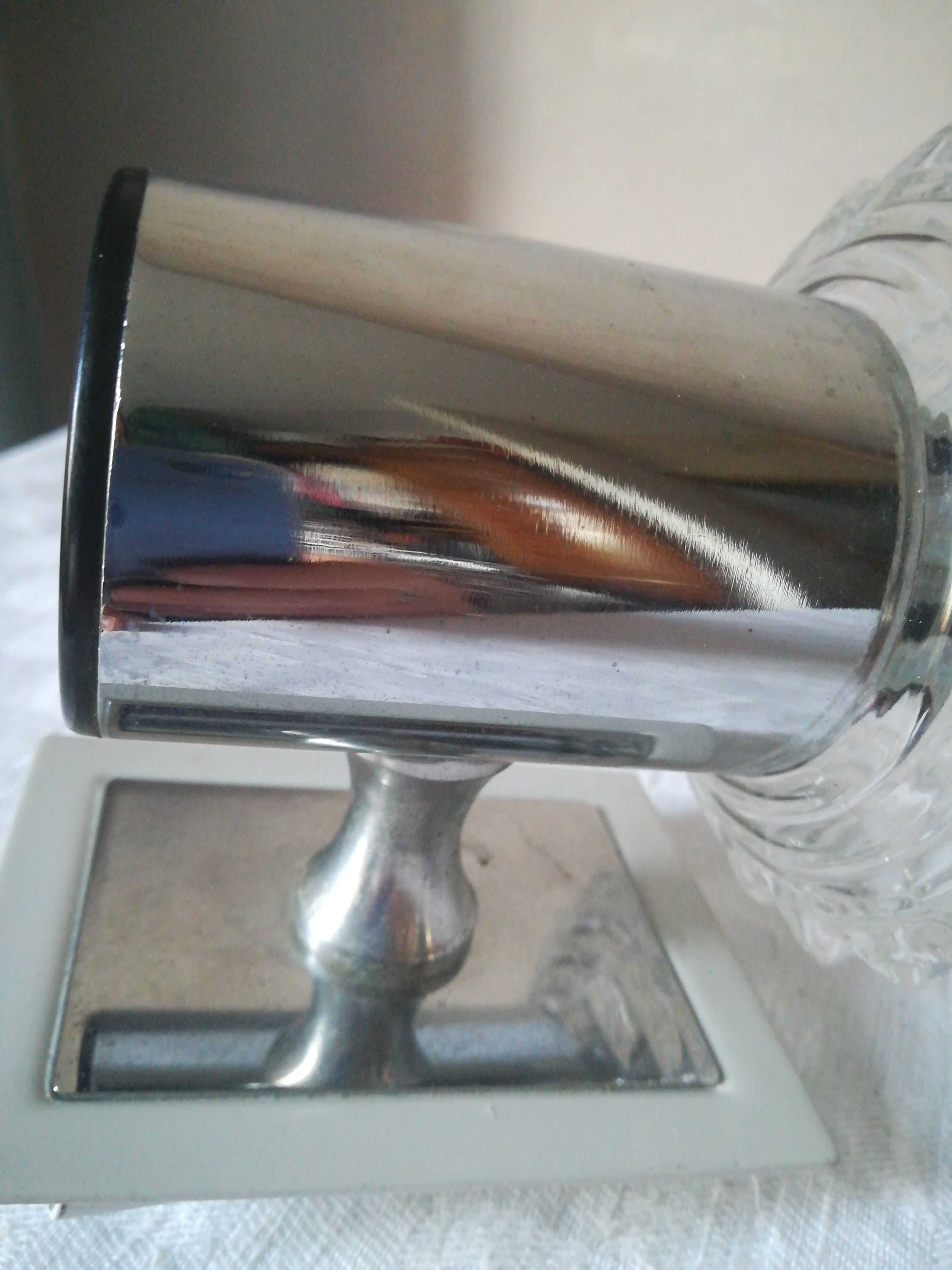 Wall light stainless steel and glass