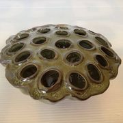 Pique fleurs vase vert kaki