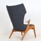 Fully restored Kurt Østervig / Rolschau Møbler “Wing Chair” armchair, mid-century Danish modern design, 1950s/1960s
