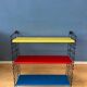 Vintage yellow, red and blue Tomado wall system - shelves - rack - unit