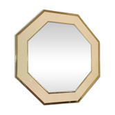 Octagonal mirror by Jean Claude Mahey, France 1970s