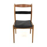 Set of 4 Scandinavian leather chairs "Remus", Yngve Ekström, Swedese, Sweden, 1960