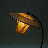 50s floor lamp with pleated shade