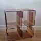 Vintage smoked plexiglass furniture