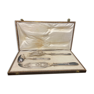 Silverware, fish service 3 pieces style Empire early twentieth century