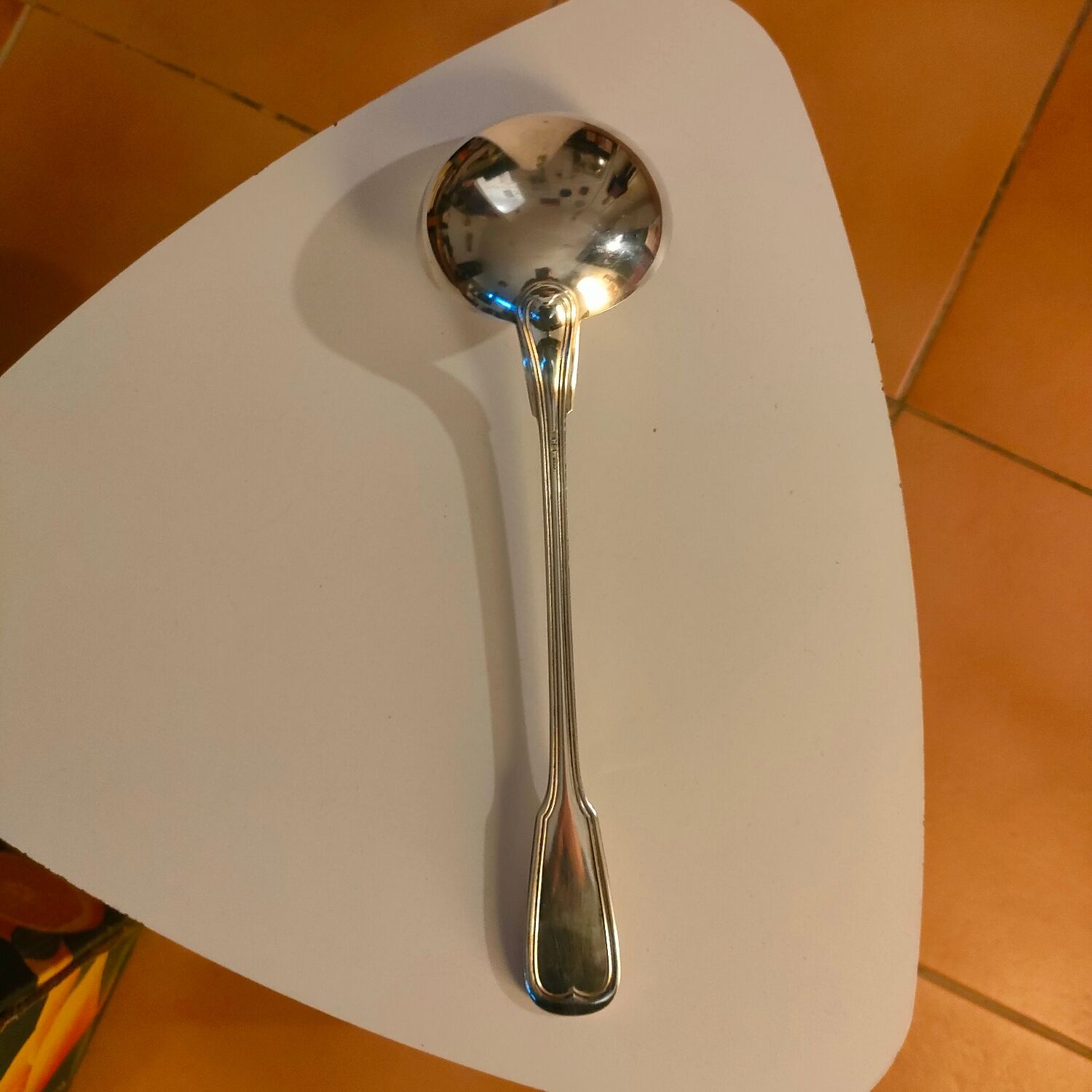 Ladle silver metal
