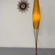Antique brass and fiber amphora floor lamp from the 60s vintage design