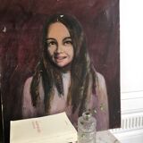 Vintage oil portrait