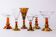 Vintage Six-Piece Stemmed Glass Set, 1950s–1970s