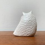 Danish mid-century ceramic owl sculpture by Søholm, 1960s.