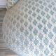 Fauteuil crapaud velours bleu pastel
