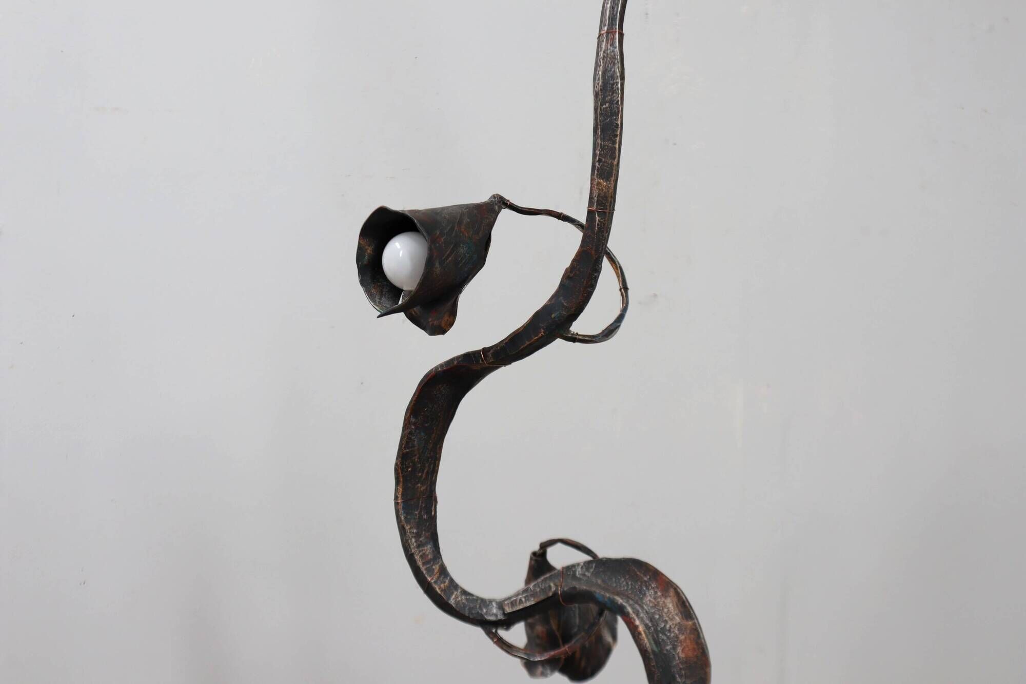 Brutalist floor lamp sculpture by Salvino Marsura, Italy 1970s