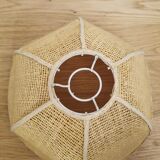 Wicker corolla lampshade