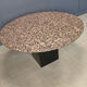 Table ronde en granit vintage, années 1970