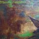 Huile sur toile "Promenade en barque"