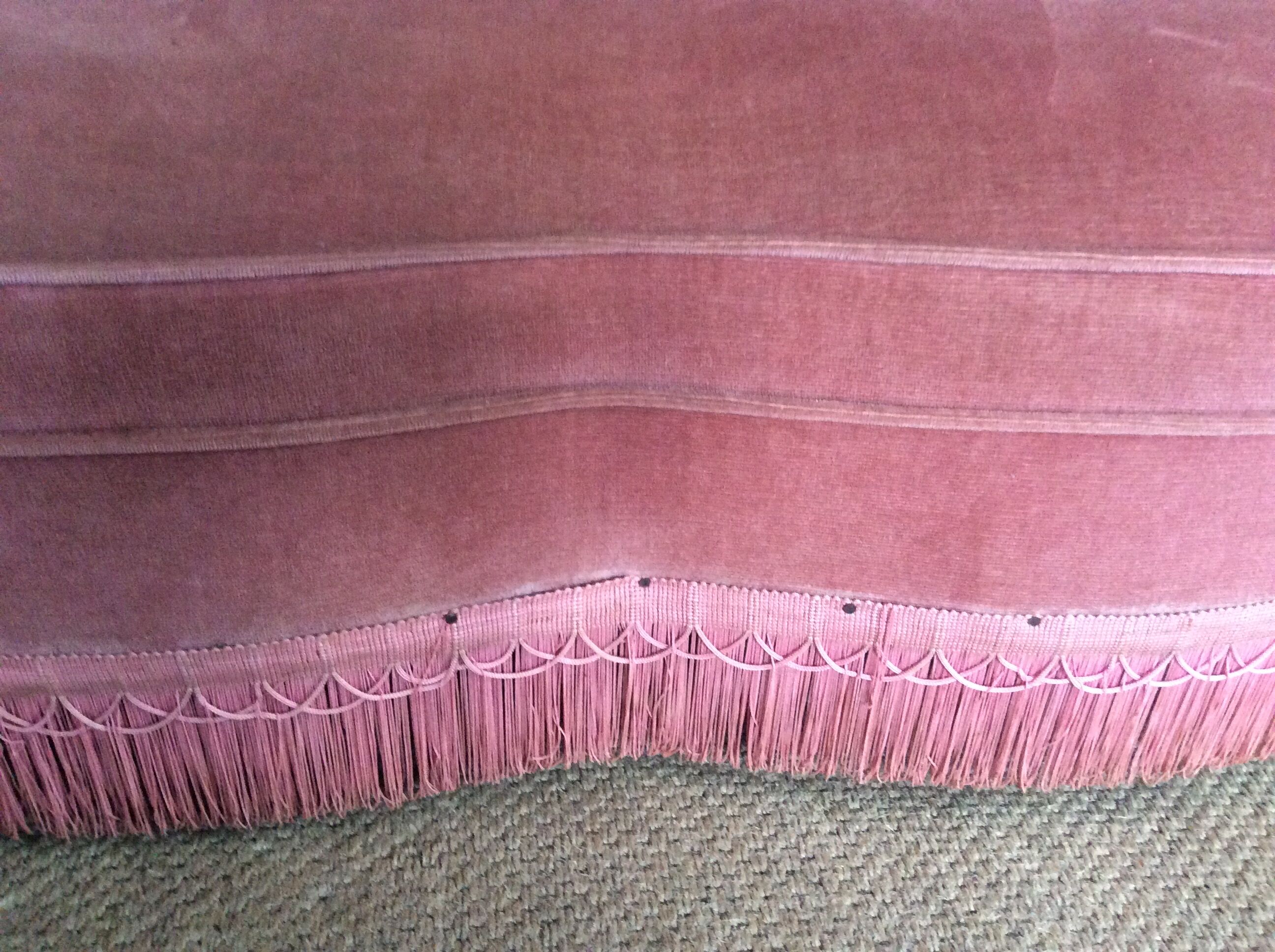 Velvet sofa