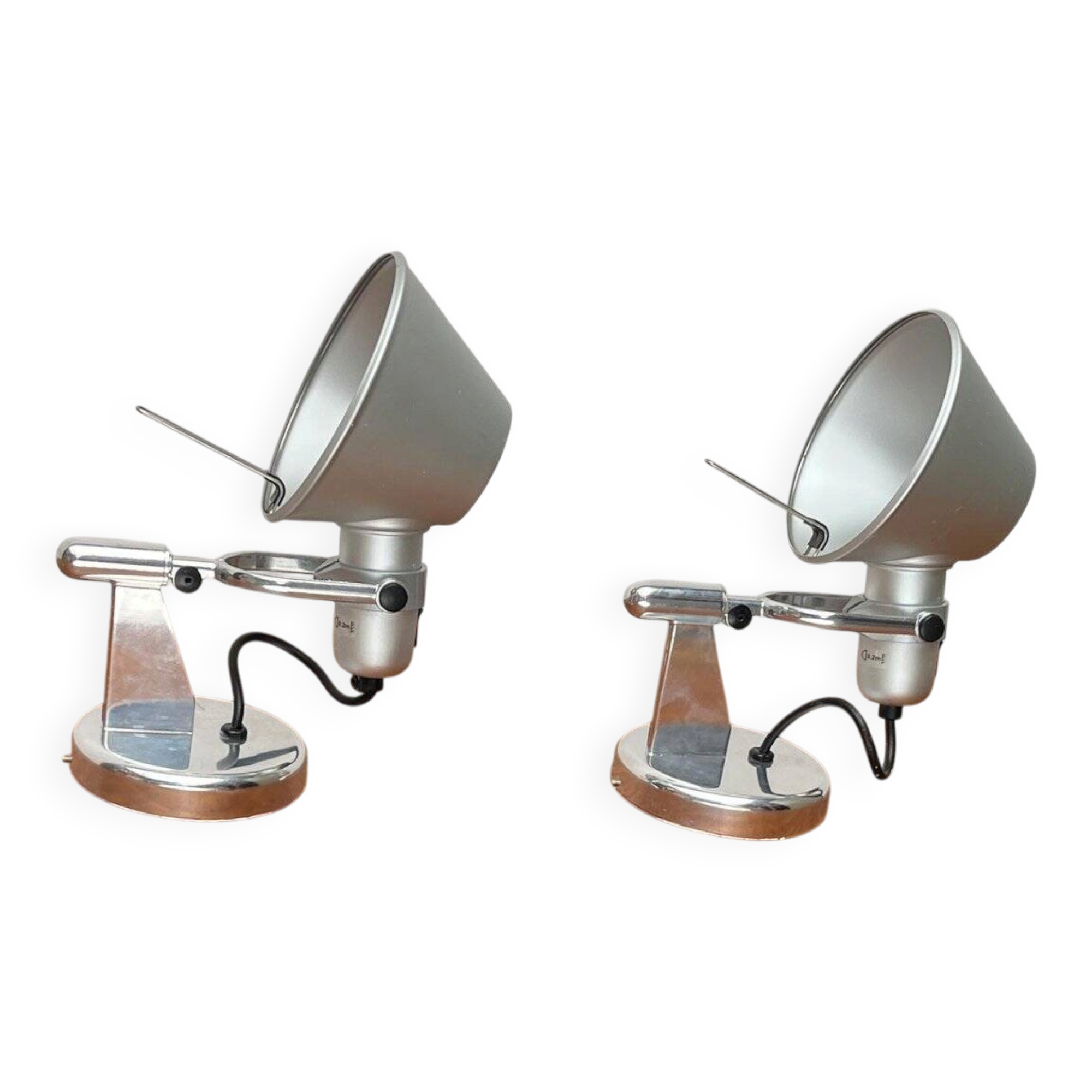 Tolomeo wall lights Faretto Italian by Michele De Lucchi and Giancarlo Fassina for Artemide, set of 2