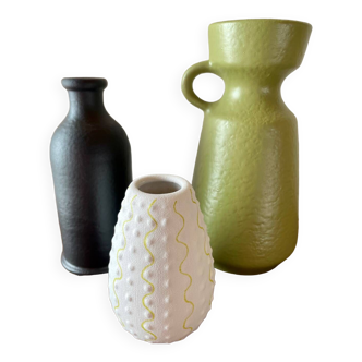 Trio of vintage vases