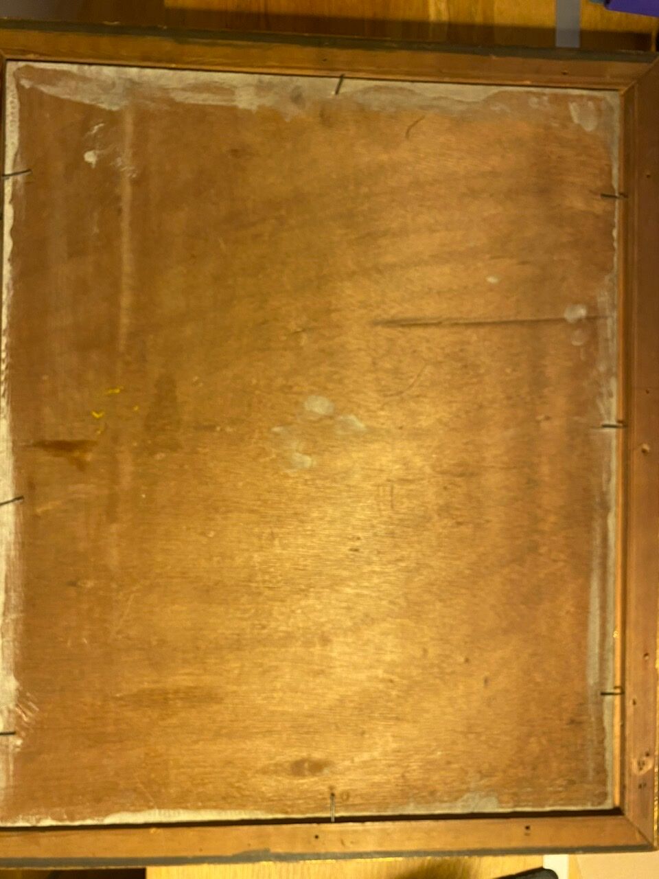 Old painting, Marine, signed E Chabrier and dated 1938