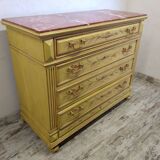 Antique chest of drawers with marble
