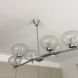 Ceiling light six lights in chrome 1970
