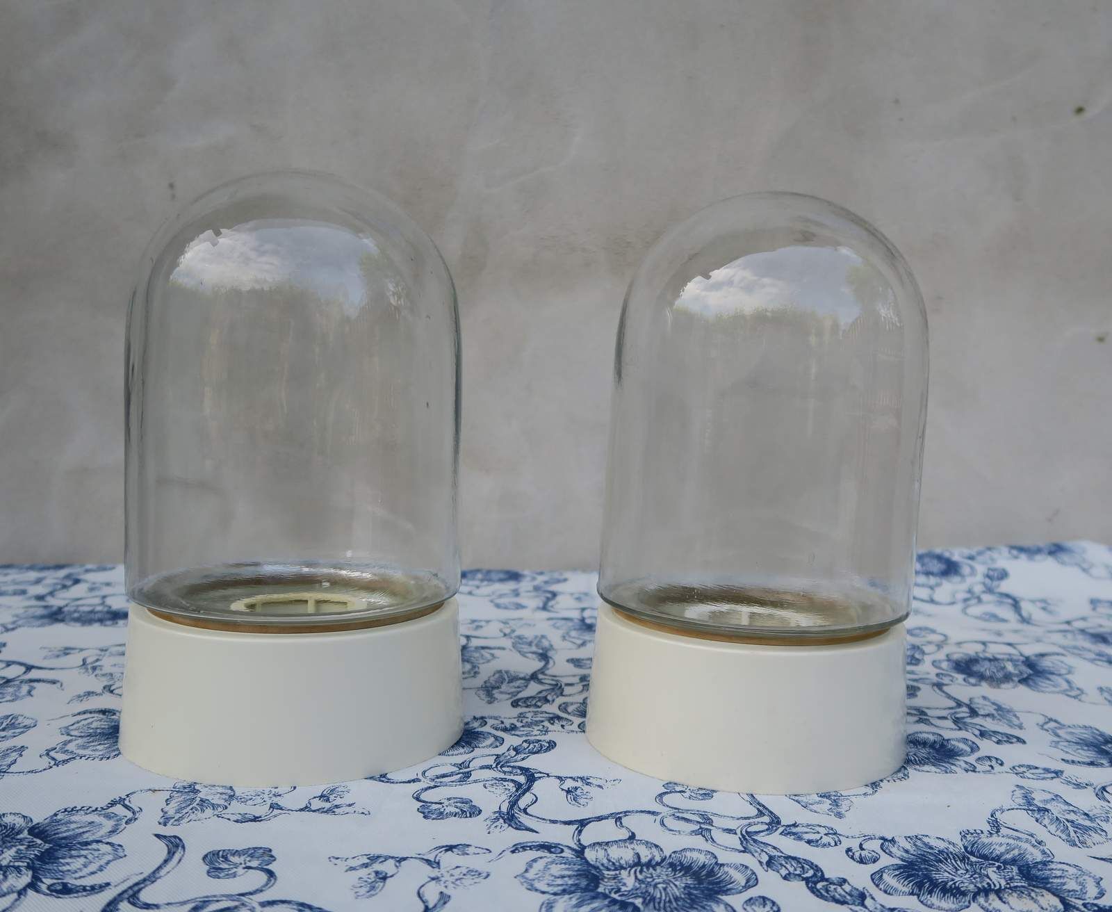 Pair Wall lamp plaffonier globe 1950