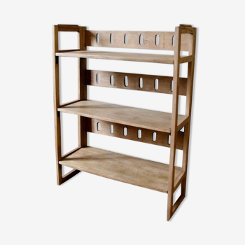 Folding wooden bookseller shelf