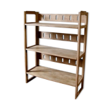 Folding wooden bookseller shelf