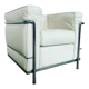 Armchair LC2 design Le Corbusier for Cassina