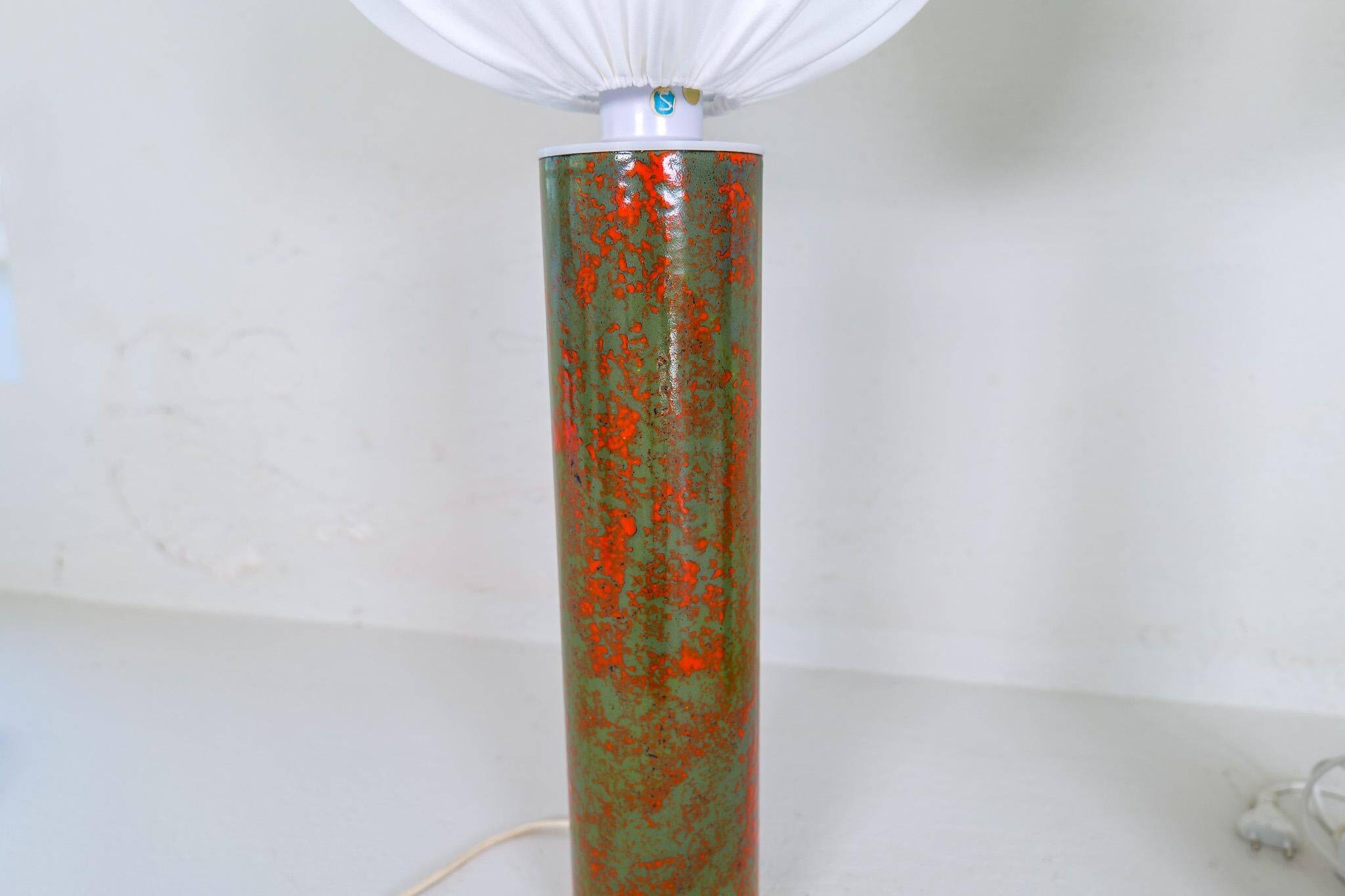 Rare and large ceramic table lamps from the mid-century, Sweden, 1960s.