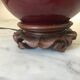 Vintage enamelled porcelain lamp