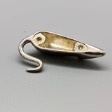 Rare 6 silver metal mouse knife rests, knife holder