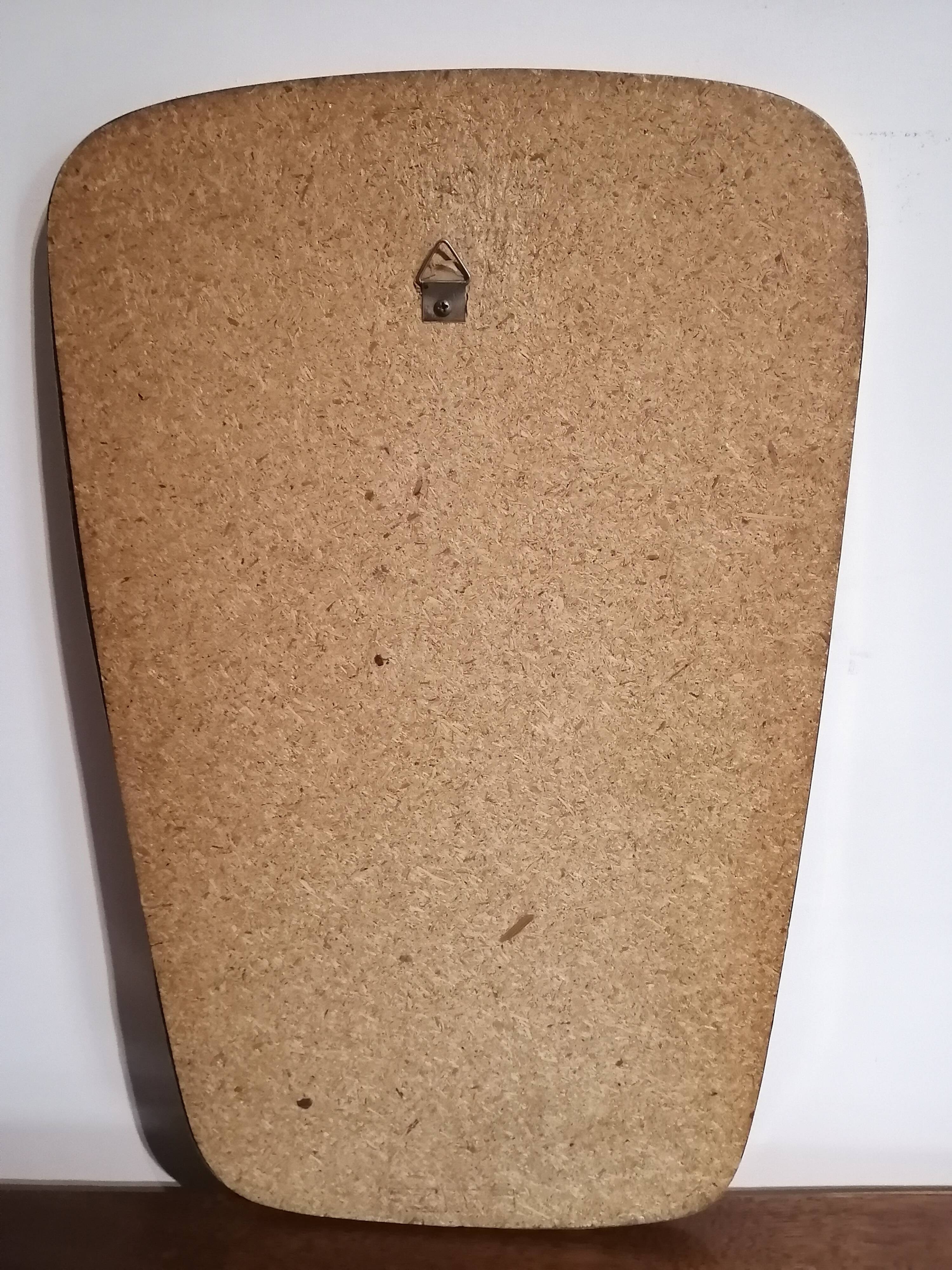 50s brass mirror - 57x36cm