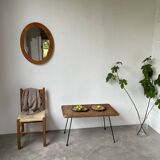 Oval cherry mirror