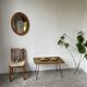 Oval cherry mirror
