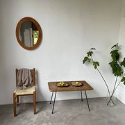 Oval cherry mirror