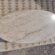 Table basse Louis XV marbre et métal doré