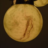 Art deco chrome chandelier,1930's.