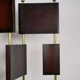 Vintage screen in wood and brass