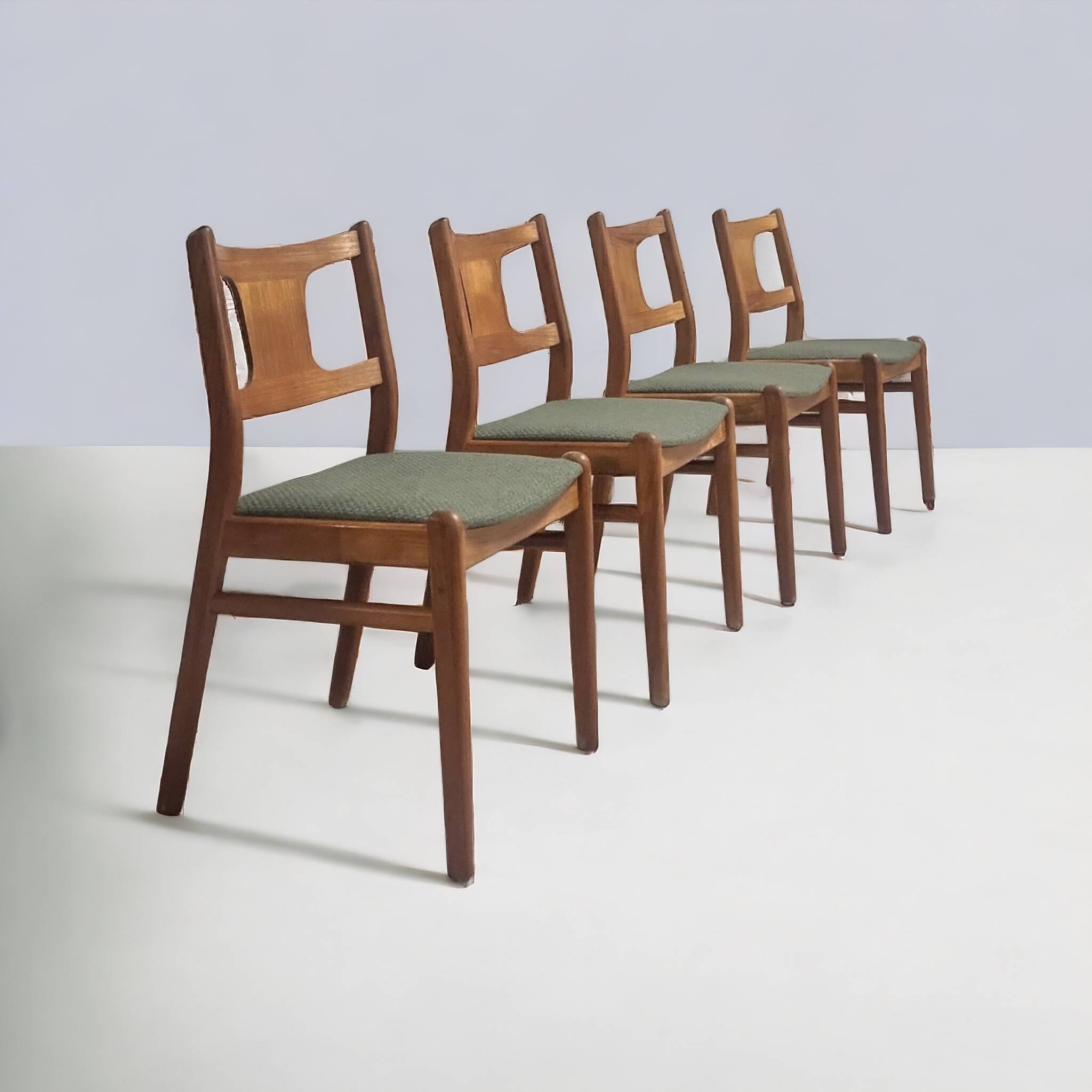 Four Danish teak chairs