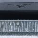 Holophane square wall lamp XL glass design 60s