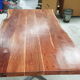 Table with raw solid top