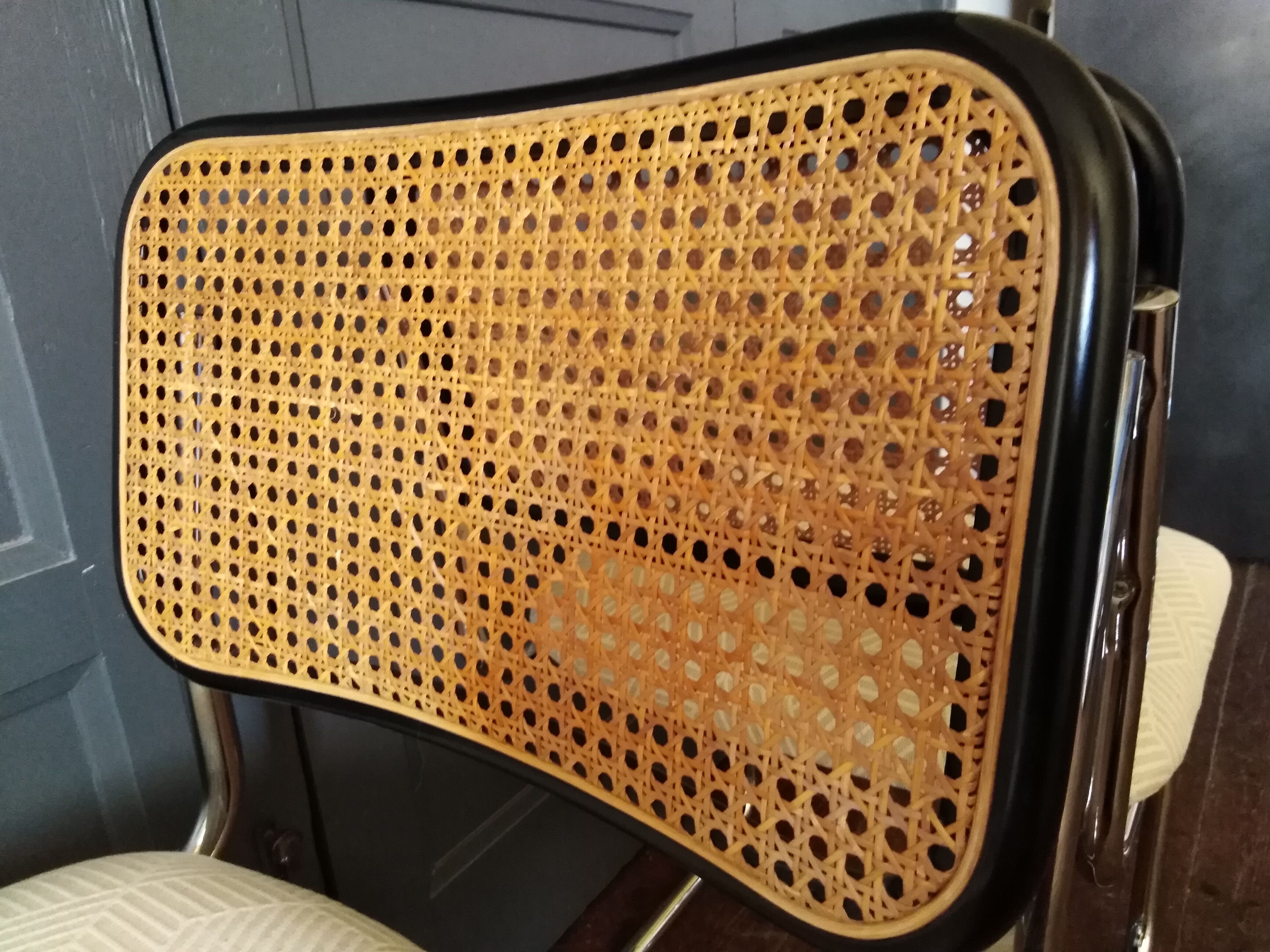 2 chairs cesca Marcel Breuer 1970