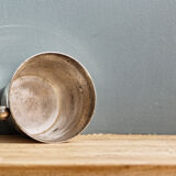 Silver metal ice bucket