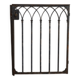 Gothic style wrought iron gate