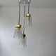Ancien lustre cascade vintage 3 feux 1960